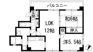 アンソレイエ逆瀬川の物件間取画像